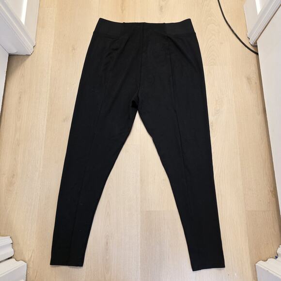 ModCloth Black Stretchy Skinny Elastic Waist Pull On Sleek Dress Pants Size 1X - Picture 8 of 8